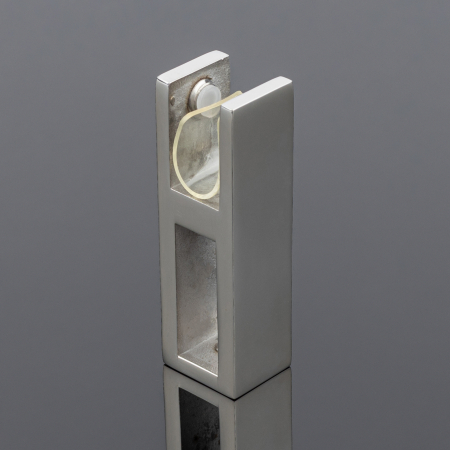S02-501CR/sus304 Держатель стекла сквозной 30х10, хром, sus304