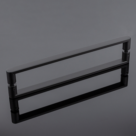 RP02-301BLK/sus304 Ручка полотенцесушитель-скоба, нержавеющая сталь sus304, черный матовый