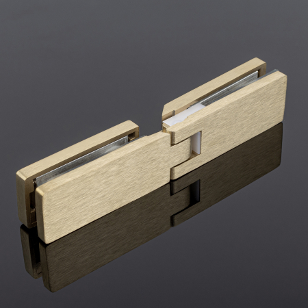 P03-105BGM/sus304 Петля стекло-стекло 180°, брашированное золото, sus304