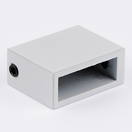 S02-500WM/sus304 Соединитель труба стена-стекло 30*10, белый матовый, sus304