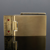 P03-101BGM/brass Петля стена-стекло с защелкивающейся крышкой 90°, брашированное золото, латунь