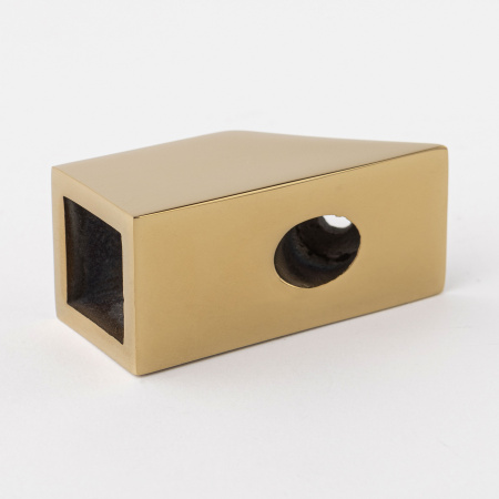 Крепление штанги 15x15 к стене 45° золото глянцевое S10-1504GD