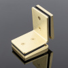 K03-201BGD/brass Коннектор стекло-стекло 90°, брашированное золото,латунь