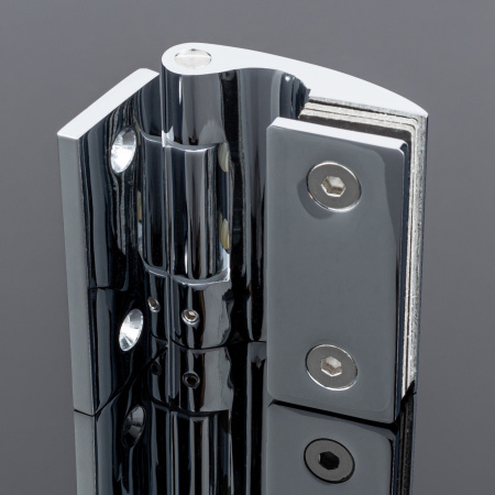 P03-103CR/brass Петля стена-стекло 90°, хром, латунь