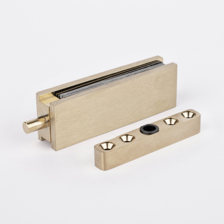 Петля профиль-стекло, брашированное золото, латунь T26-BGD/brass