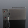 P03-101GRF/brass Петля стена-стекло с защелкивающейся крышкой 90°, графит матовый, латунь