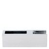 CK-109D19-PC Коннектор трек-стекло прямоугольный, сквозной, D19мм, Хром глянцевый