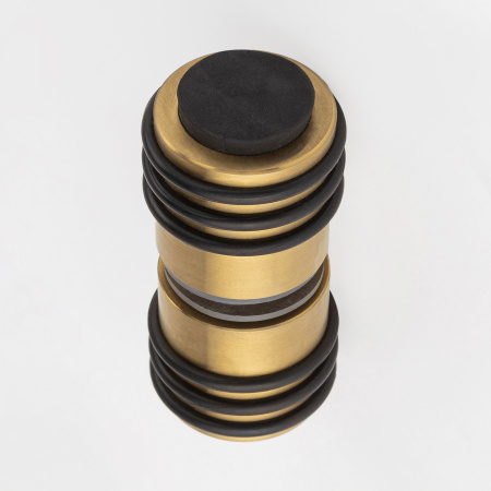 Ручка-кноб с резиновым торцом, золото матовое, нержваеющая сталь