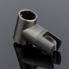 D02-512GFM/sus304 Соединитель трубы ф19 180°, графит матовый, sus304