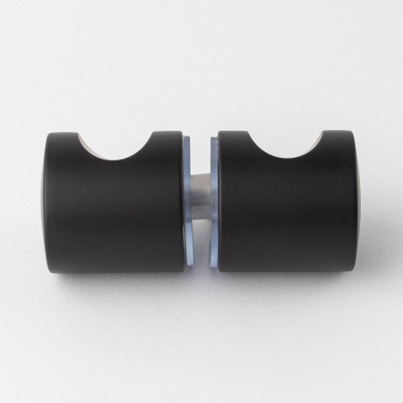 Ручка-кноб круглая, черный матовый, нержавеющая сталь