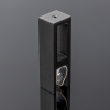S02-501GFM/sus304 Держатель стекла сквозной 30х10, графит матовый, sus304