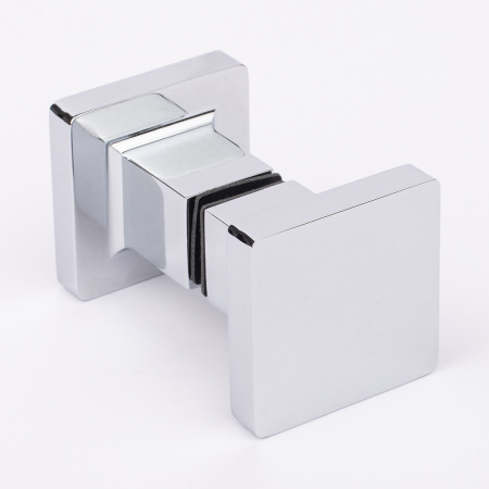 Ручка-кноб квадратная, хром, латунь