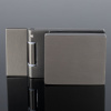 P03-101GRF/brass Петля стена-стекло с защелкивающейся крышкой 90°, графит матовый, латунь