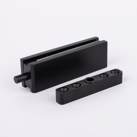 Петля профиль-стекло, черный матовый, латунь T26-BLK/brass