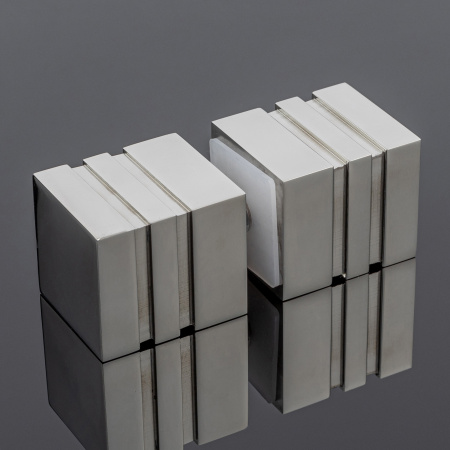 Ручка-кноб квадратная, хром, нержавеющая сталь