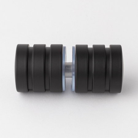 Ручка-кноб круглая, черный матовый, нержавеющая сталь