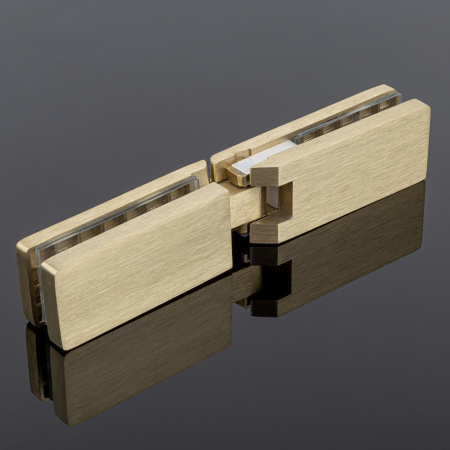P03-105BGM/sus304 Петля стекло-стекло 180°, брашированное золото, sus304