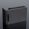 P03-101BLK/brass Петля стена-стекло с защелкивающейся крышкой 90°, черный матовый, латунь