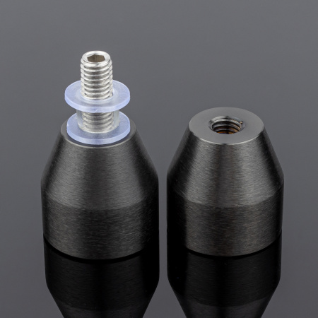 RK02-302GFM/sus304 Ручка кноб круглая, нержавеющая сталь sus304, графит матовый