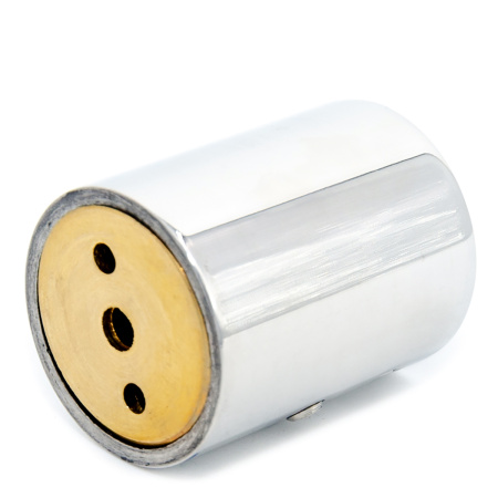 CK-500S-PC Коннектор труба-стена D25, Хром глянцевый