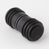 Ручка-кноб с резиновым торцом, черный матовый, нержавеющая сталь