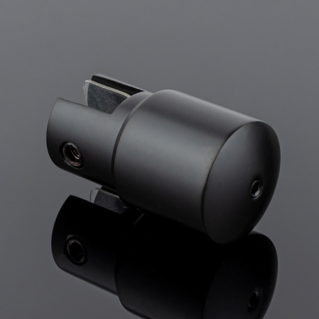 D02-508BLK/brass Держатель стекла ф19, черный матовый, латунь