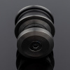 R02-401GFM/SUS304 Ролик с креплением к стеклу, графит матовый, SUS304