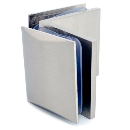 CP-302S-MC Коннектор стекло-стекло 90°, Хром Матовый