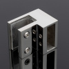 D02-503СR/sus304 Держатель труба-стекло 30х10 торцевой, хром, sus304