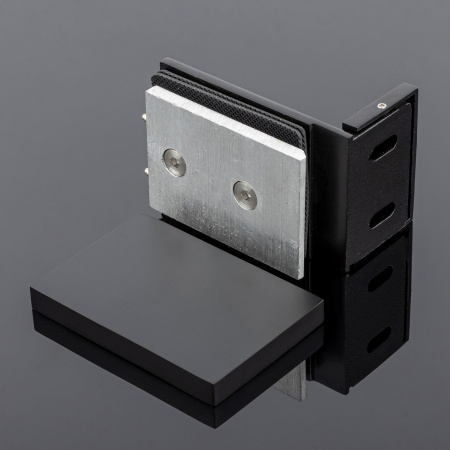 K02-203BLK/sus304 Коннектор стекло-стена, черный матовый, sus304