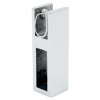 CK-109D19-PC Коннектор трек-стекло прямоугольный, сквозной, D19мм, Хром глянцевый