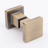 Ручка-кноб квадратная, бронза, латунь