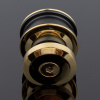 R02-401GD/SUS304 Ролик с креплением к стеклу, яркое золото, SUS304