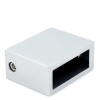 CK-106D30-PC Коннектор трек-стена прямоугольный, регулируемый, 30*10, Хром глянцевый