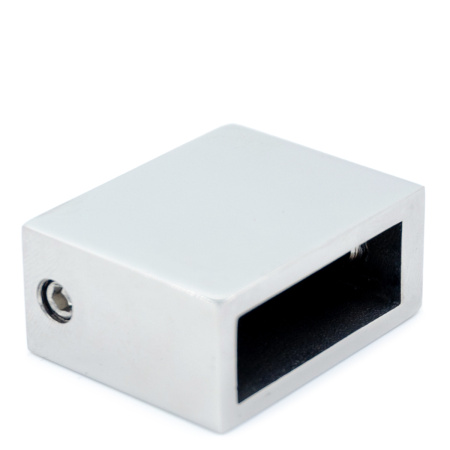 CK-106D30-PC Коннектор трек-стена прямоугольный, регулируемый, 30*10, Хром глянцевый