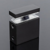 S02-505BLK/sus304 Соединитель труба-стекло 30х10, черный матовый, sus304