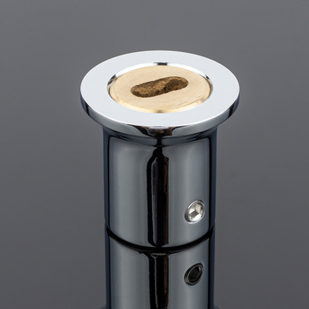 S02-506CR/brass Соединитель труба-стена ф19, хром, латунь