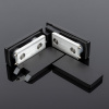P03-105BLK/sus304 Петля стекло-стекло 180°, черный матовый, sus304