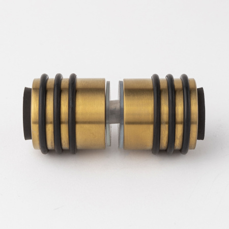 Ручка-кноб с резиновым торцом, золото матовое, нержваеющая сталь