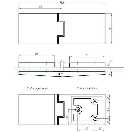 P03-100BRZ/brass Петля стекло-стекло с защелкивающимися крышками, бронза, латунь