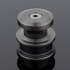 R02-401GFM/SUS304 Ролик с креплением к стеклу, графит матовый, SUS304