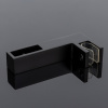 S02-502BLK/sus304 Держатель стекла Г-образный сквозной 30х10, черный матовый, sus304