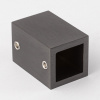 Крепление штанги 15х15 к стене Графит S10-1501GF
