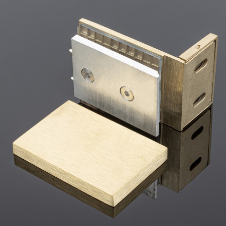 K02-203BGD/SUS304 Коннектор стекло-стена, брашированное золото, SUS 304