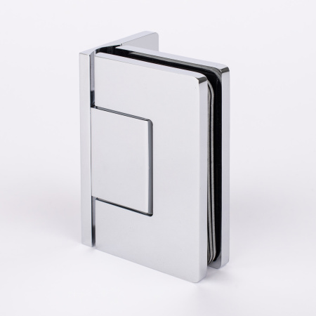 Петля стена-стекло с крышкой 90°, хром, латунь H5-СR/brass