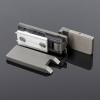 P03-106GRF/sus304 Петля стена-стекло, открывание 90˚, графит матовый, sus304