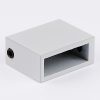 S02-500WM/sus304 Соединитель труба стена-стекло 30*10, белый матовый, sus304