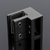 D02-503GFM/sus304 Держатель труба-стекло 30х10 торцевой, графит матовый, sus304