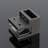 D02-503GFM/sus304 Держатель труба-стекло 30х10 торцевой, графит матовый, sus304