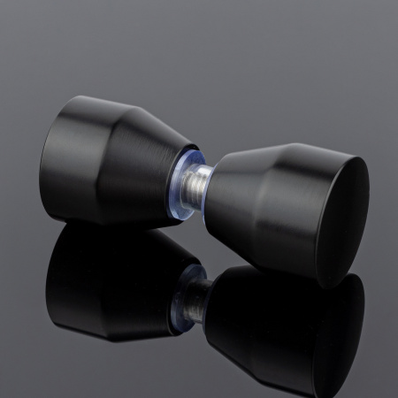 Ручка-кноб круглая, черный матовый, нержавеющая сталь